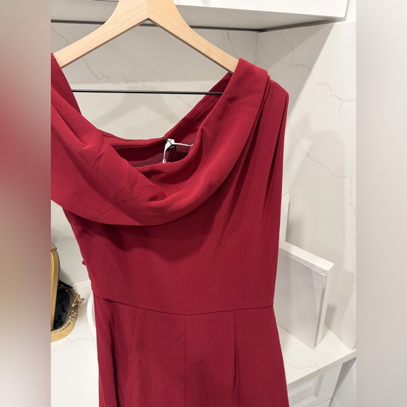 ELLIATT x REVOLVE Isadora One Shoulder Gown Burgundy Size L Worn Once - Picture 9 of 11